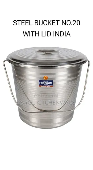 20L Stainless Steel Bucket with Lid
