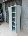 Boss Office Products Metal Storage Cabinet - Lockable Steel Filing Cupboard - 2