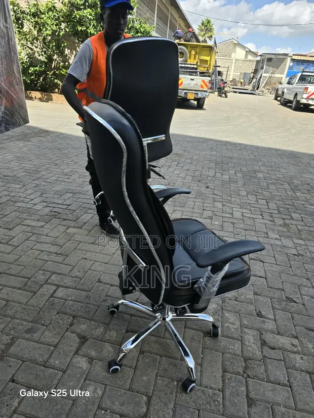 Director Black Recliner Office Chair - Brand New - 1