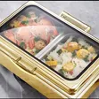 2-Insert Golden Fancy 8L Chafing Dish With Stand - 3