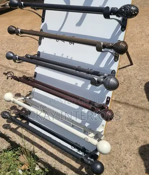 Brand New Powder-Coated Curtain Rods