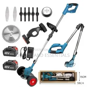 Foldable Cordless Lawn Mower with Wheels