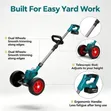 Foldable Cordless Lawn Mower with Wheels - 5