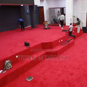 Church Sanctuary Red 4mm Wall-to-Wall Carpet - Heavy Duty