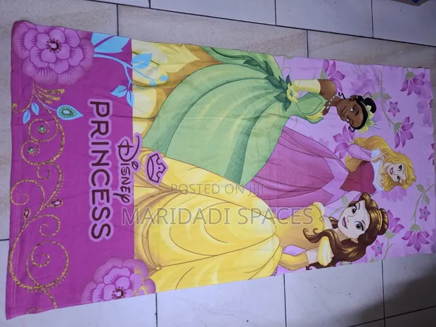 Kids Cartoon Towel - Soft Cotton, Large Size - 1
