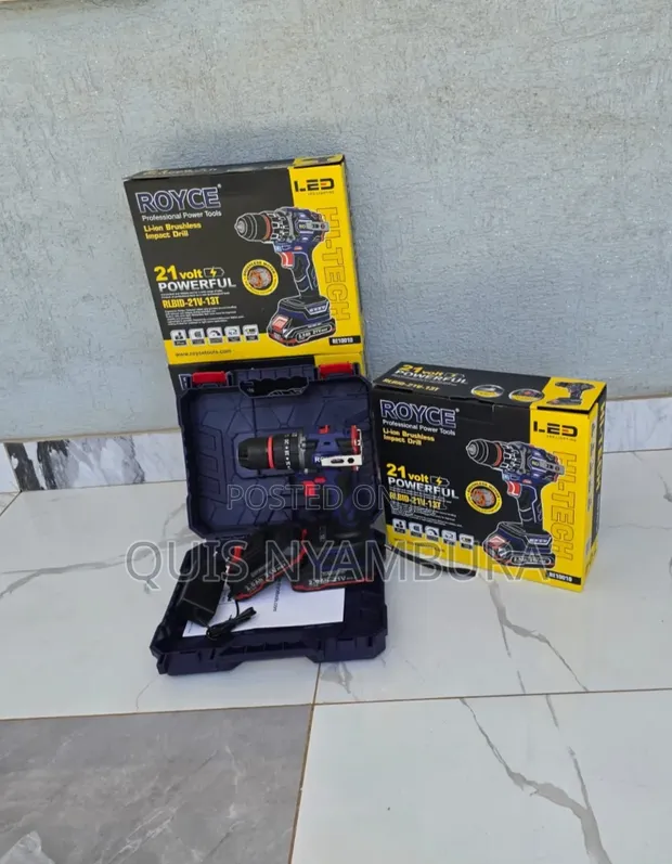 Royce Brushless Drill 21V 13T Cordless Electric - 1