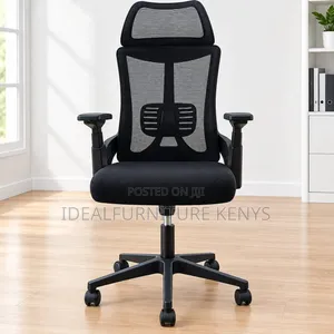 Kiti cha Ofisi cha Ergonomic cha Mesh chenye Headrest - Kipya Kabisa