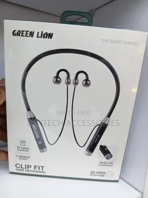 Green Lion Clip Fit Open-Ear Wireless Neckband