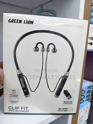 Green Lion Clip Fit OWS Neckband Earphones na Mwanga