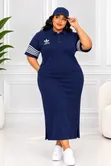 Quality Long Cotton Shirt Dress - Free Size - 2