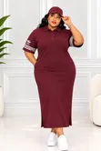 Quality Long Cotton Shirt Dress - Free Size - 4