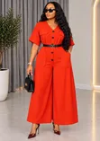 Quality Jumpsuit with Belt - 3