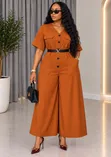 Quality Jumpsuit with Belt - 4