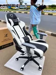 FURGLE Ergonomic Gaming Chair - Black & White - 1