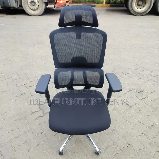 Ergonomic Mesh Office Chair - Black - 1