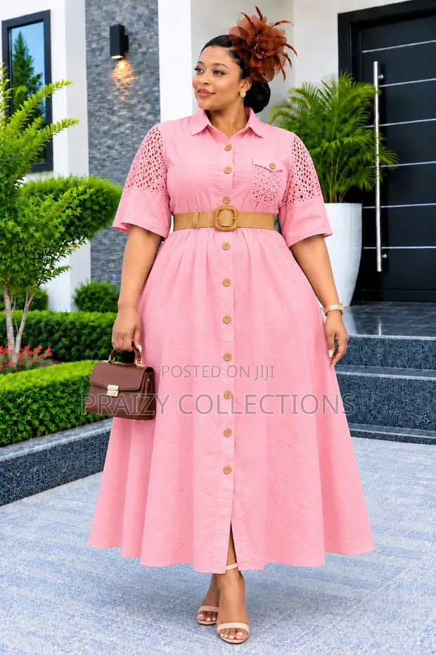 Heavy Linen Maxi Dress - Sizes M-2XL - 1
