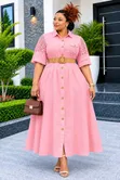 Heavy Linen Maxi Dress - Sizes M-2XL - 1