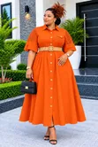 Heavy Linen Maxi Dress - Sizes M-2XL - 3