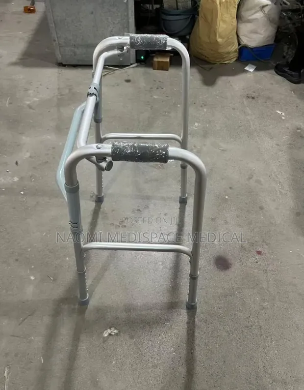 Foldable Walker, Height Adjustable (No Wheels) - 1