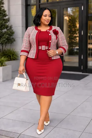 A Princessa Fashion 2-Piece Trim Coat & Dress Set