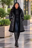 Quality Leather Trench Coat with Fur Lining - 3