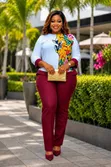 La Princess Fashions Ladies Trouser Set - Green - 2