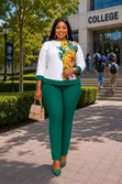 La Princess Fashions Ladies Trouser Set - Green - 5