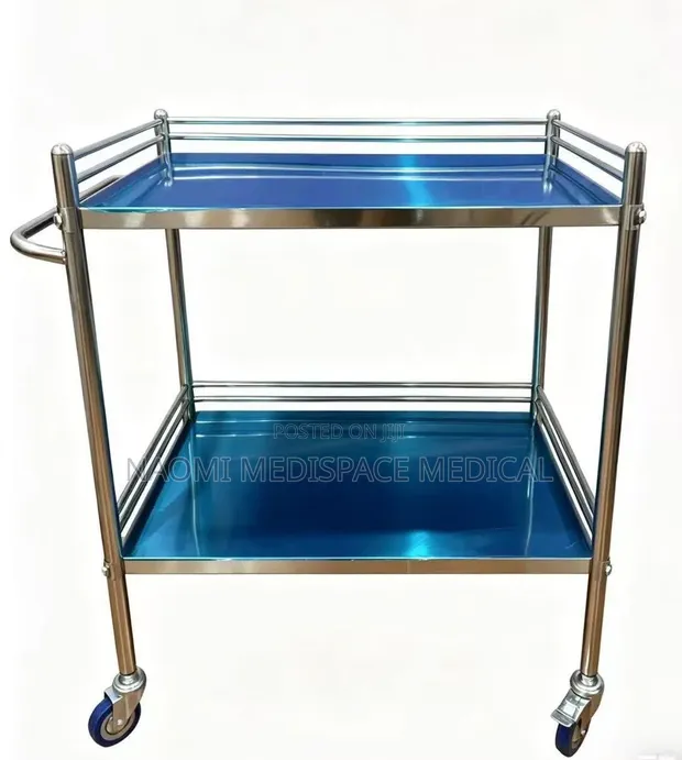 Stable Construction Medical Instrument Trolley - 1