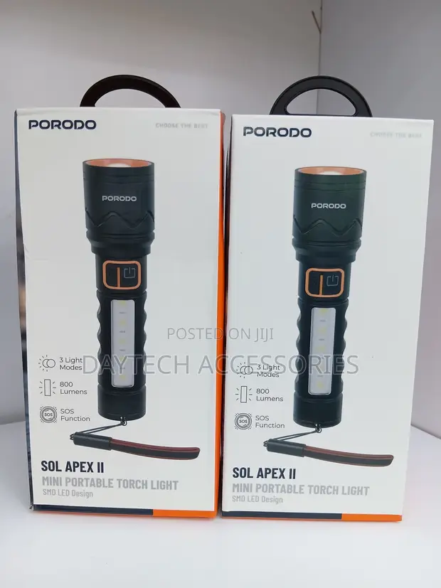 Porodo Sol Apex II Mini Portable Torch Light - 1