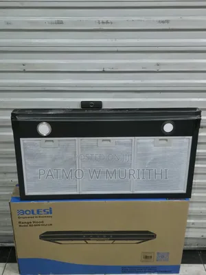 Bolesi 90cm Kitchen Extractor Hood - Black