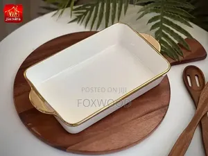 Gold Ring Ceramic Baking Tray - Kubwa
