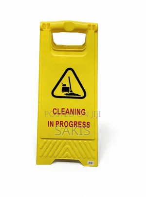Cleaning in Progress Safety Warning Sign - Double Sided
