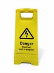 Danger: Electrical Work in Progress Double Sided Sign - Free Delivery - 1