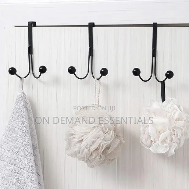 Over the Door Hooks - Double Hook Hanger - 1