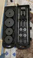 Seti ya Barbell na Dumbbell za Cast Iron za 50kg - 1