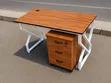Executive Office Desk & High Back Chair Set - Wooden 3 Drawers - 4