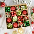 44pc Christmas Tree Baubles (Red & Gold) - 1