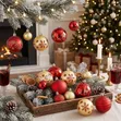 44pc Christmas Tree Baubles (Red & Gold) - 5