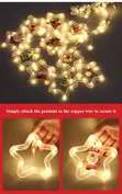 Christmas LED Lights with Santa, Snowman, Reindeer & Tree - 5
