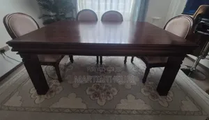 Seti ya Dining ya Mahogany (Inaketi 6)