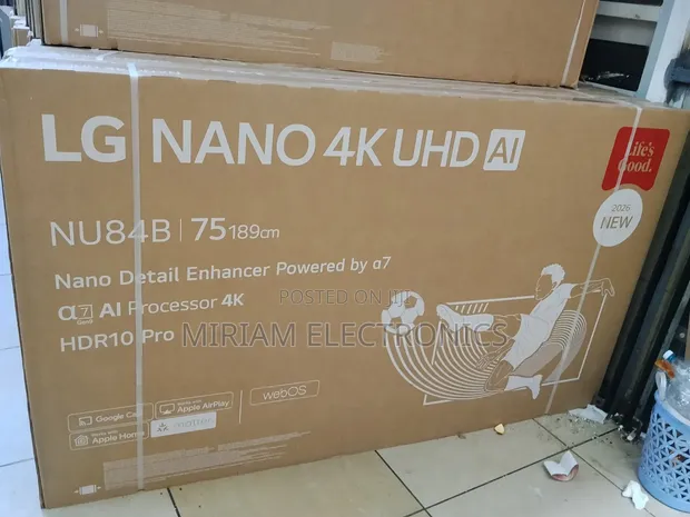 LG 75" NanoCell 4K AI Smart TV (75NU840B6LA) - 1