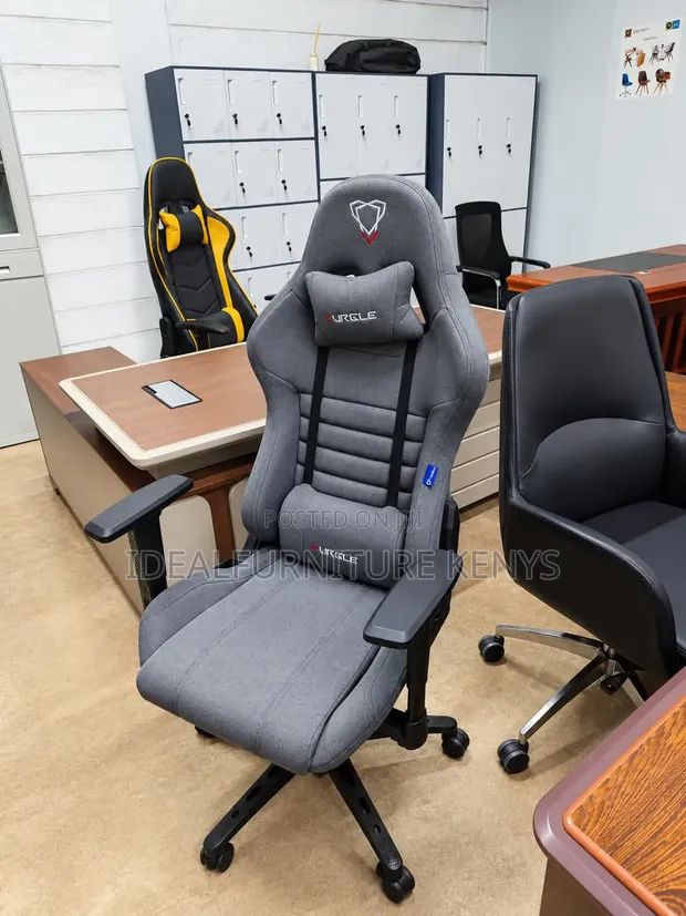 Furgle Ergonomic Gaming Chair - Grey Fabric - 1