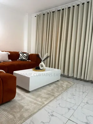 Blige and Blue Curtains for Living Rooms