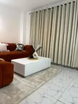 Blige and Blue Curtains for Living Rooms - 1