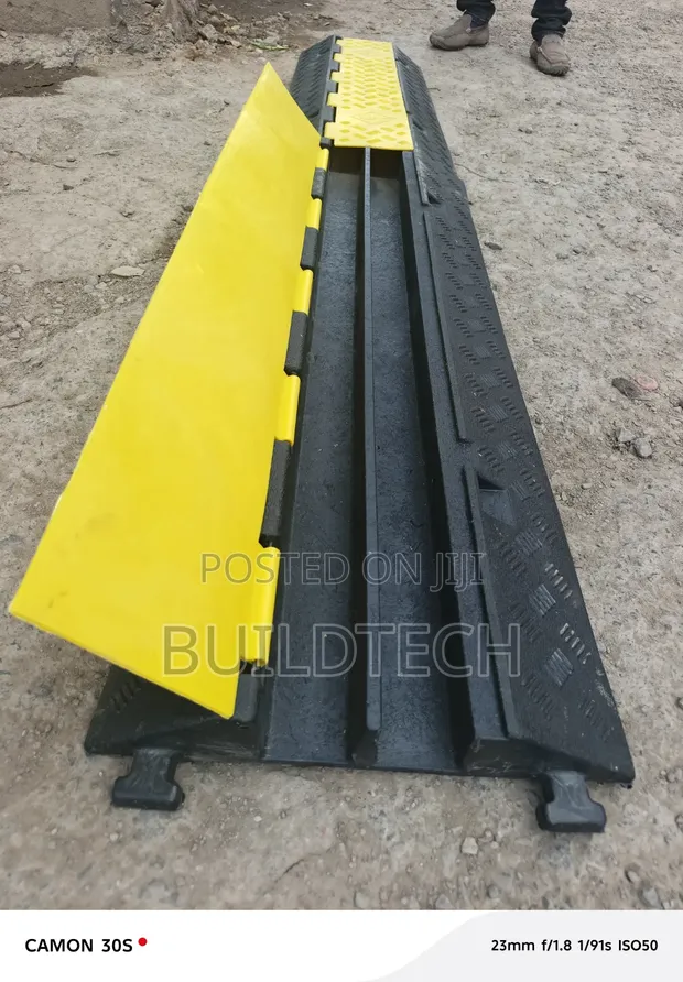 2 Channel Trafficable Cable Protector Ramp - 1
