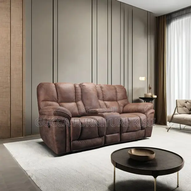 2-Seater Recliner Leather Sofa - 1