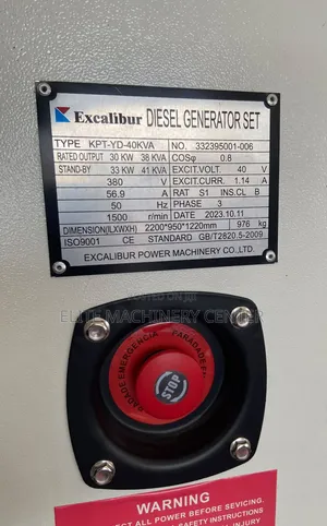 Excalibur 40KVA Dizeli Generatori Kimya