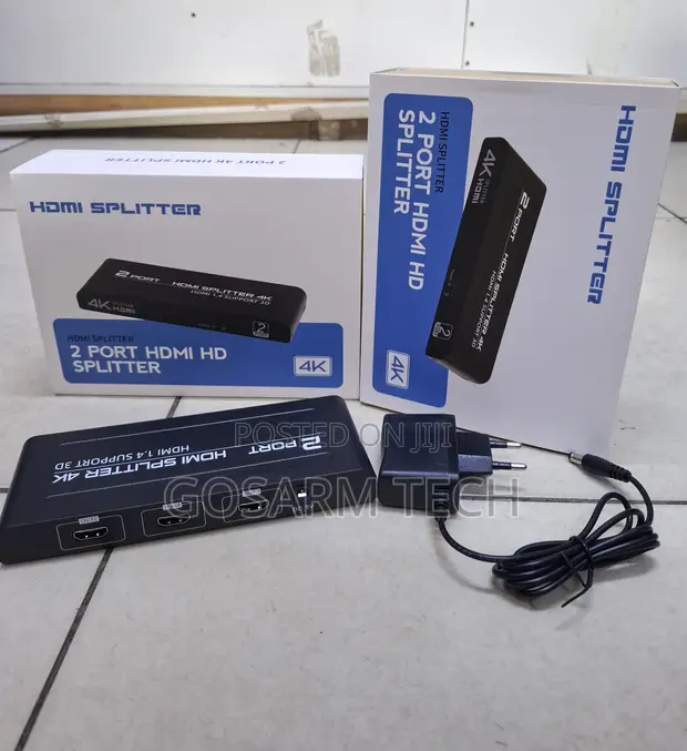 Brand New 1x2 HDMI Splitter for Two Screens - 1