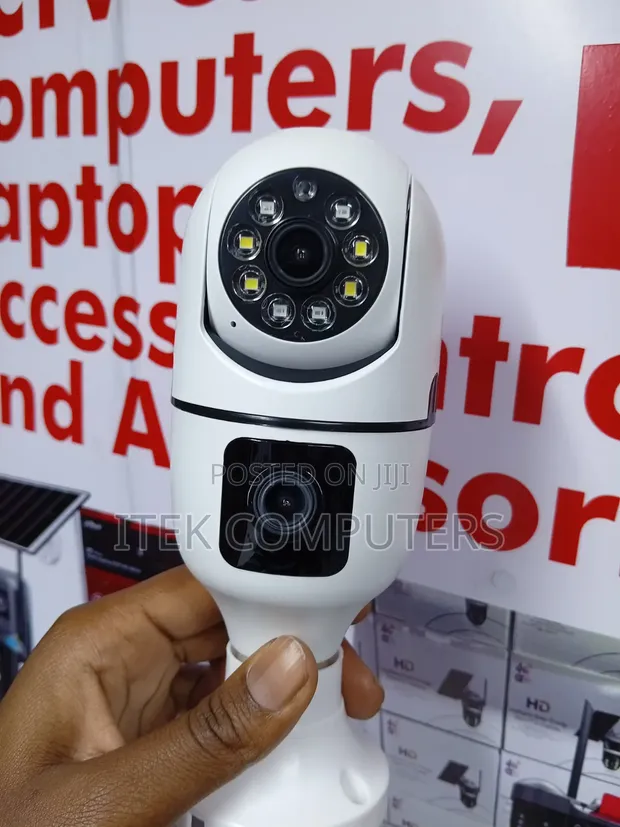 V380 Pro Dual Lens Bulb PTZ Camera - 1