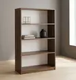4-Tier Wooden Office Bookshelf - 5